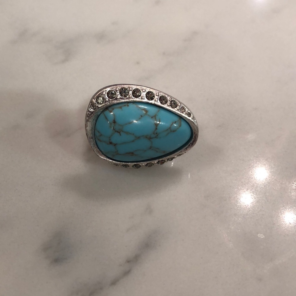 Lia Sophia turquoise ring
